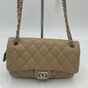Chanel vintage classic medium caviar single flap series 2 (circa 1991-1994)